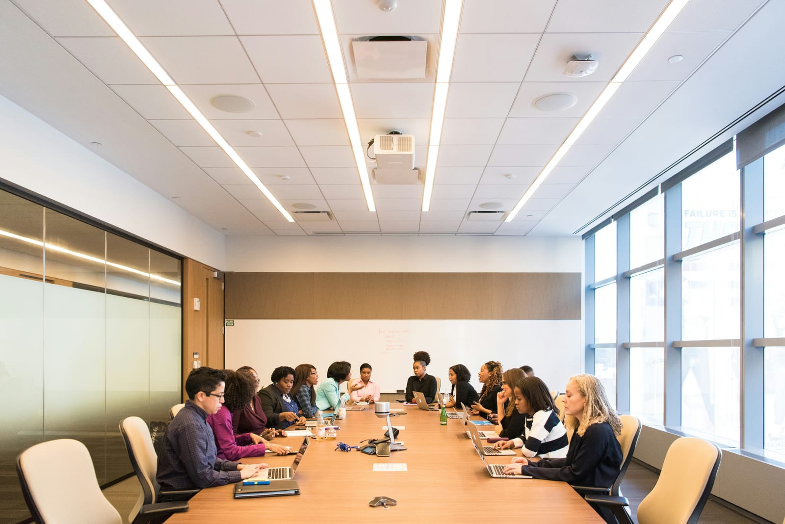 In the boardroom